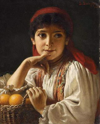 Gustav Adolf Gaupp : The young orange merchant