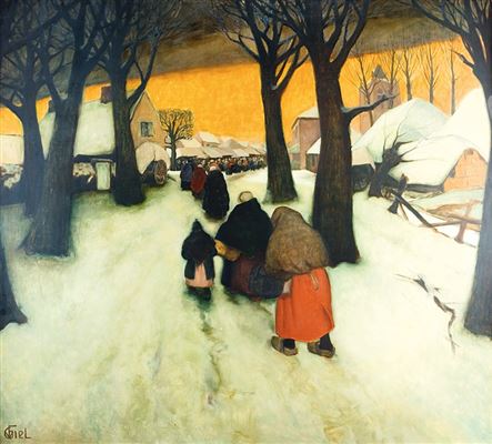 Frans Giel : L'hiver au village