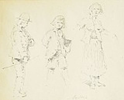 Karel Myslbek : Study of Figures