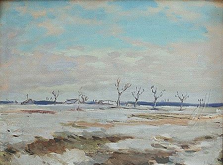 Gustav Macoun : Winter countryside