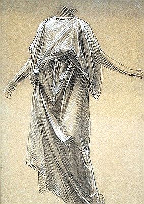 Maximilian Pirner : Study of woman in robe