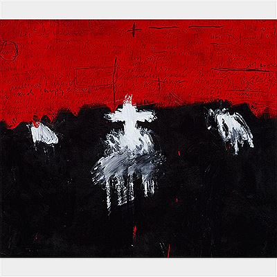 Douglas Stone : UNTITLED (RED, BLACK AND WHITE)