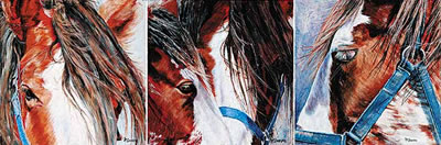 Evalynne McDougall : Clydesdale Triptych