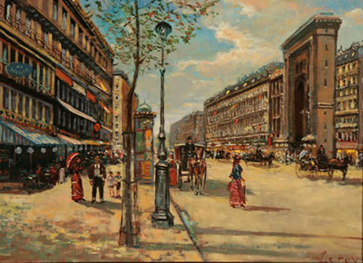 Bart Schouten Leroy : View of a French Street