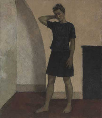 Colin Watson : INTERIOR WITH WOMAN STANDING