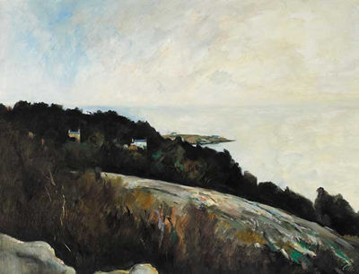 Peter Collis : DALKEY ISLAND FROM KILLINEY HILL