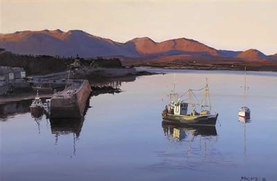 Cecil Maguire : LATE LIGHT OVER ROUNDSTONE, CONNEMARA