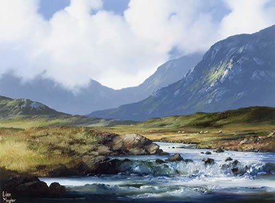 Eileen Meagher : CONNEMARA MOUNTAIN STREAM, 2008