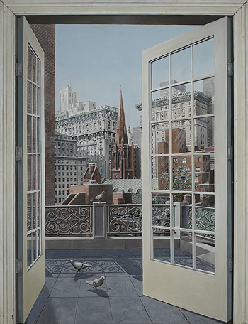 Richard John Haas : View Corner Fifth Avenue and 55th Street