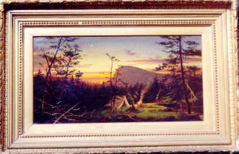 Jonathan Bradley Morse : Camp at Sunset