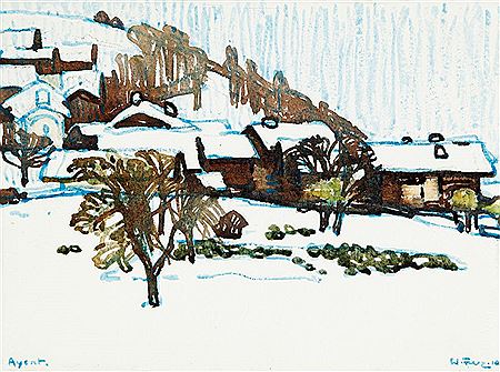 Werner Feuz : Hiver en Ayent