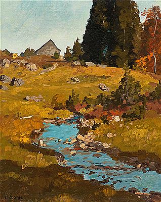 Ludwig Zorn : Klarer Herbsttag am Feldsee (clear autumn day at Feldsee)