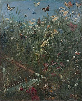 Gustave Dore : FLOWERS IN A LANDSCAPE: SUMMER