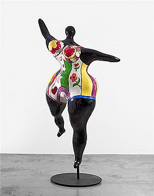 Niki de Saint Phalle : NANA DANSEUSE NOIRE (GRANDE DANSEUSE NEGRESSE) - Circa 1968