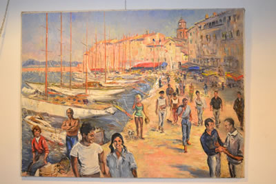 Victor Zarou : Le port de Saint-Tropez