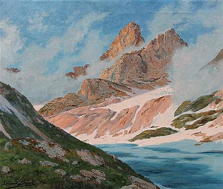 Edouard Brun : Dégel au lac Long, col de la Vanoise