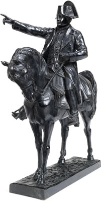 Ernest Charles Demosthene Guilbert : An equestrian bronze of Napoleon