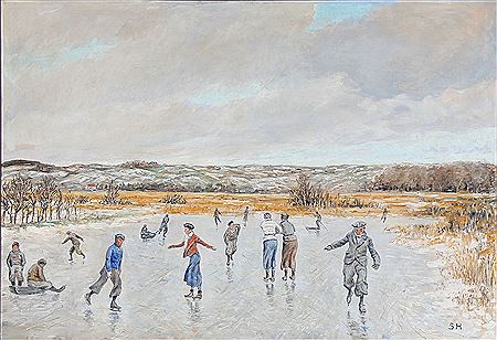 Syrak Hansen : Winter Scene from Denmark.