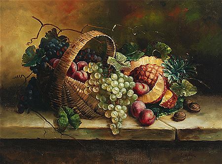 Emmy Adam : Still life with fruit