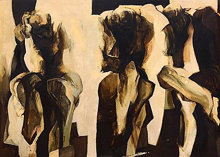 Anthony Whishaw : Three seated figures