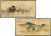 Seiho Takeuchi : Landscape(6-screen paravent)