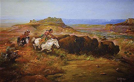 William Standing : Buffalo Hunt