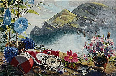 Stuart Maxwell Armfield : View from the Artist's House, Polperro