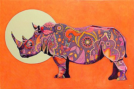 Janina Zaborowska : Violet rhino