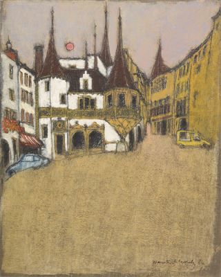 Marco Richterich : Place du Marché à Neuchâtel