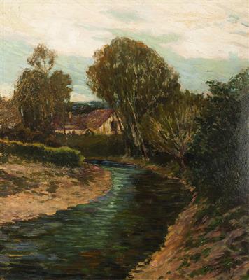 Frantisek Pecinka : Landscape with Stream