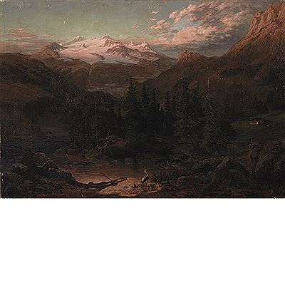 William Heine : The Rocky Mountains, 1850