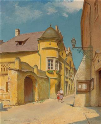 Franz Horst : Blick auf das Fenninger Haus in Dürnstein