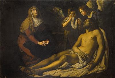 Gerard Seghers : The Lamentation of Christ with the Virgin and two Angels