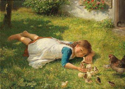 Carl von Bergen : Playing with the Chicks