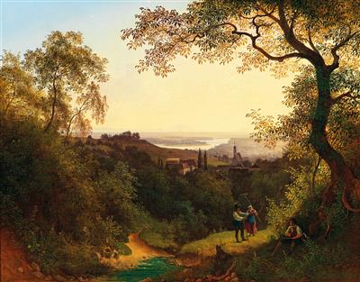 Josef Schwemminger : View over Vienna from Grinzing