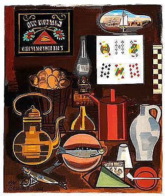 Jean Brusselmans : Stilllife with playing cards