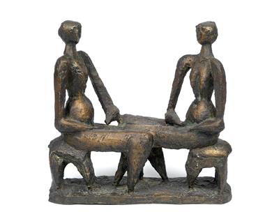 Heinz Leinfellner : Two seated figures, c. 1965