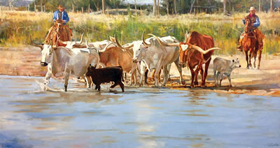 Tom Dorr : About to Soak Some Hides