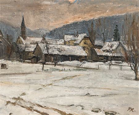 Hendrik Kohler : 'Winterabend in Günterstal'