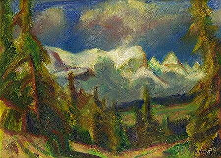 Heinrich Herzig : Berglandschaft