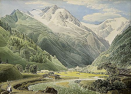 Matthaus Loder : Böckstein bei Wildbad Gastein 1828