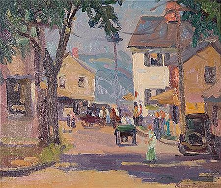 Herbert Barnett : DOCK SQUARE, ROCKPORT