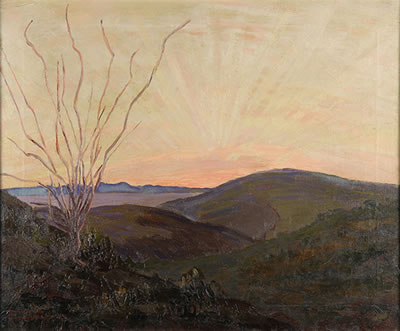 Frederick Vincent Ellis : A Brilliant Sunset, 1920