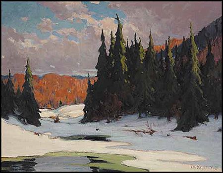 John William Beatty : Winter Break-Up, Algonquin Park