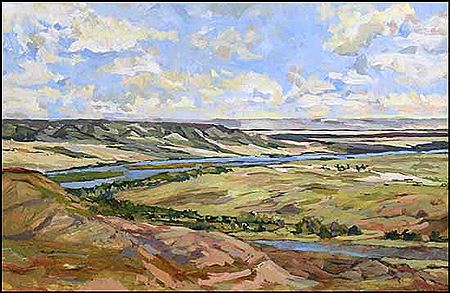 Joan Van Belkum : Windy Day in the Coulees