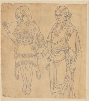 Friedrich Petri : Study of Indian Girl and Woman