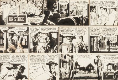 Leonard Starr : Leonard Starr On Stage Sunday Comic Strip Original Art (Chicago Tribune, 1968)