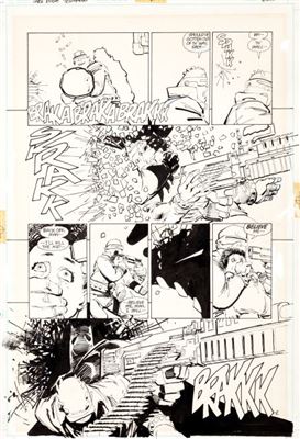 Frank Miller : Frank Miller and Klaus Janson Batman: The Dark Knight Returns #2 Page 8 Original Art