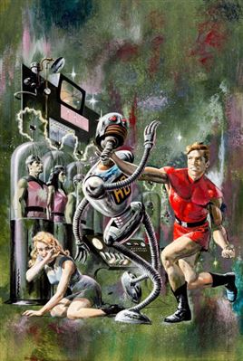 George Wilson : George Wilson Magnus, Robot Fighter #1 Cover Painting Original Art