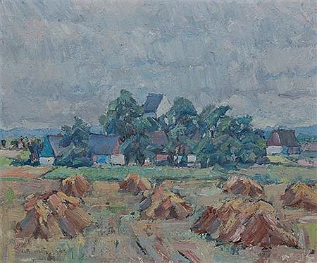 Carl Berndtsson : Haystacks, 1943